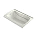 KOHLER K-1239-GHLW Mariposa 60" x 36" alcove Heated BubbleMassage air bath with Bask heated surface, left drain, dune