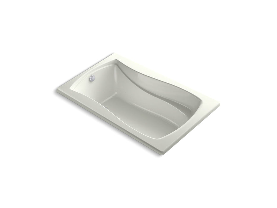 KOHLER K-1239-GHW Mariposa 60" x 36" drop-in Heated BubbleMassage air bath with Bask heated surface, dune