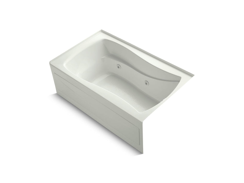 KOHLER K-1239-RAW Mariposa 60" x 36" alcove whirlpool bath Bask heated surface, right drain, dune