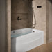 KOHLER K-1239-RAW Mariposa 60" x 36" alcove whirlpool bath Bask heated surface, right drain, white - view 4