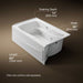 KOHLER K-1239-RAW Mariposa 60" x 36" alcove whirlpool bath Bask heated surface, right drain, white - view 5