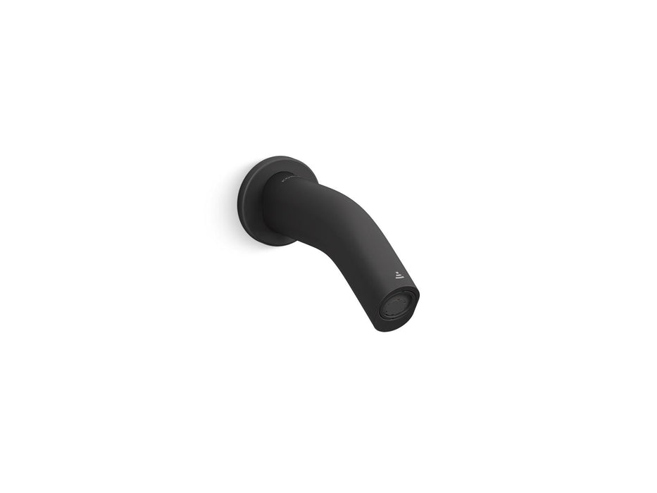 KOHLER K-123B16-SANA Oblo Wall-mount touchless faucet with Kinesis sensor technology, AC-powered, matte black