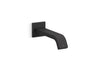 KOHLER K-123L36-SANL Loure Wall-mount touchless faucet with Kinesis sensor technology, AC-powered, matte black