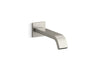 KOHLER K-123L36-SANL Loure Wall-mount touchless faucet with Kinesis sensor technology, AC-powered, vibrant brushed nickel