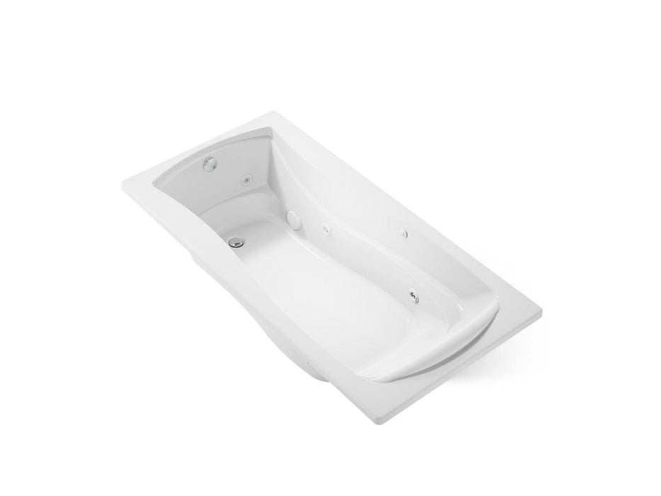 KOHLER K-1257-CB Mariposa 72" x 36" drop-in whirlpool bath, white