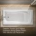 KOHLER K-1257-CB Mariposa 72" x 36" drop-in whirlpool bath, white - view 5
