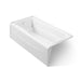 KOHLER K-1257-GHLA Mariposa 72" x 36" alcove Heated BubbleMassage air bath, left drain, white