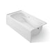 KOHLER K-1257-GHRAW Mariposa 72" x 36" alcove Heated BubbleMassage air bath with Bask heated surface, right drain, white