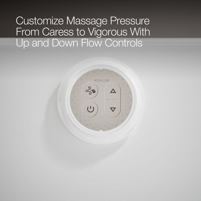 KOHLER K-1257-GHRF Mariposa 72" x 36" alcove Heated BubbleMassage air bath, right drain