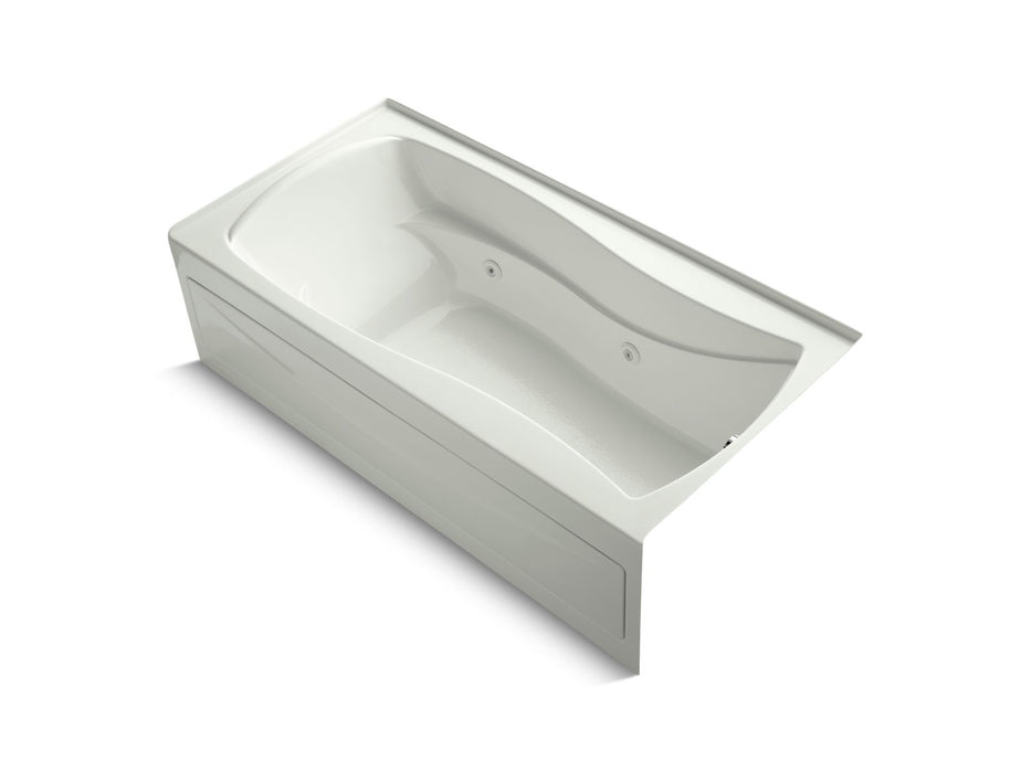 KOHLER K-1257-HR Mariposa 72" x 36" alcove whirlpool bath, right drain, dune