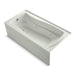 KOHLER K-1257-LA Mariposa 72" x 36" alcove whirlpool bath, left drain, dune