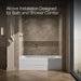 KOHLER K-1257-LA Mariposa 72" x 36" alcove whirlpool bath, left drain, white - view 2
