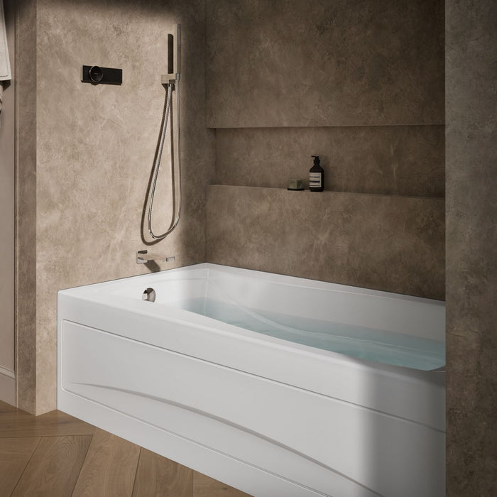 KOHLER K-1257-LA Mariposa 72" x 36" alcove whirlpool bath, left drain, white - view 3