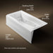 KOHLER K-1257-LA Mariposa 72" x 36" alcove whirlpool bath, left drain, white - view 5
