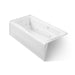 KOHLER K-1257-LAW Mariposa 72" x 36" alcove whirlpool bath with Bask heated surface, left drain, white