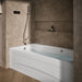 KOHLER K-1257-LAW Mariposa 72" x 36" alcove whirlpool bath with Bask heated surface, left drain, white - view 2