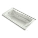 KOHLER K-1257-LW Mariposa 72" x 36" alcove whirlpool bath with Bask heated surface, left drain, dune
