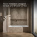 KOHLER K-1257-LW Mariposa 72" x 36" alcove whirlpool bath with Bask heated surface, left drain, white - view 2