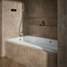 KOHLER K-1257-LW Mariposa 72" x 36" alcove whirlpool bath with Bask heated surface, left drain, white - view 3