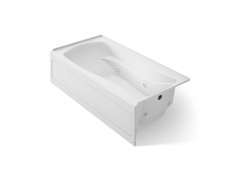 KOHLER K-1257-RA Mariposa 72" x 36" alcove whirlpool bath, right drain, white