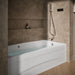 KOHLER K-1257-RAW Mariposa 72" x 36" alcove whirlpool bath with Bask heated surface, right drain, white - view 3