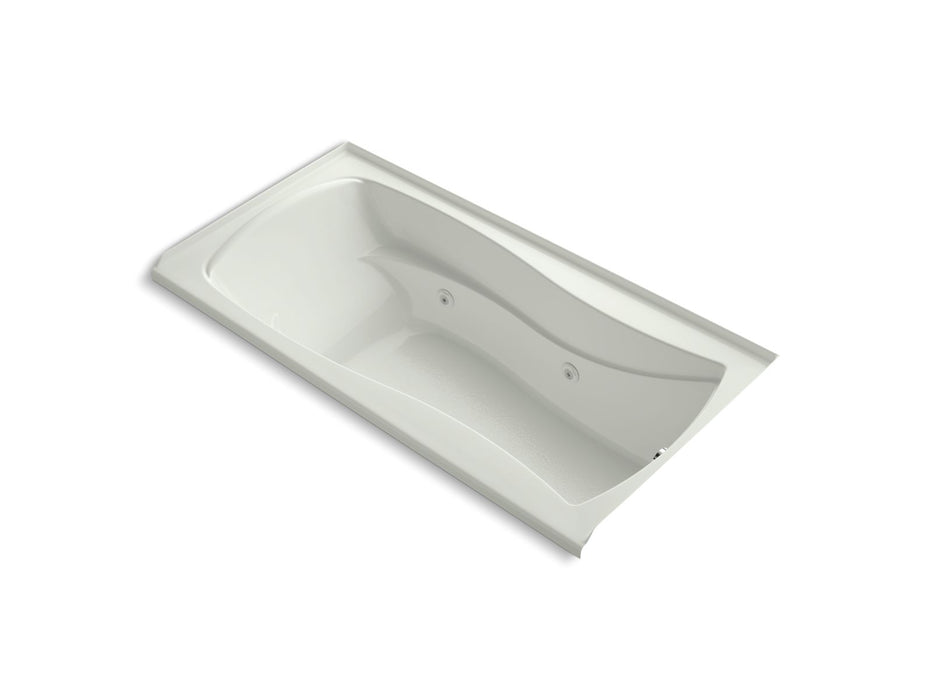 KOHLER K-1257-RW Mariposa 72" x 36" alcove whirlpool bath with Bask heated surface, right drain, dune