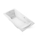 KOHLER K-1257-W1 Mariposa 72" x 36" drop-in whirlpool bath with Bask heated surface, white