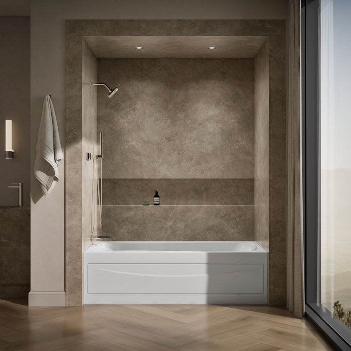 KOHLER K-1259-LA Mariposa 72" x 36" alcove bath, left drain, white - view 4