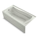 KOHLER K-1259-LAW Mariposa 72" x 36" alcove bath with Bask heated surface, left drain, dune