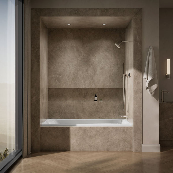 KOHLER K-1259-R Mariposa 72" x 36" alcove bath, right drain, white - view 4