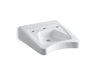 KOHLER K-12634-0 K-12634 Morningside 20" x 27" Mount/concealed Arm Carrier Wheelchair Bathroom Sink with 11-1/2" Centers...