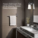 KOHLER K-13108 Pinstripe 18" towel bar, polished chrome - view 3