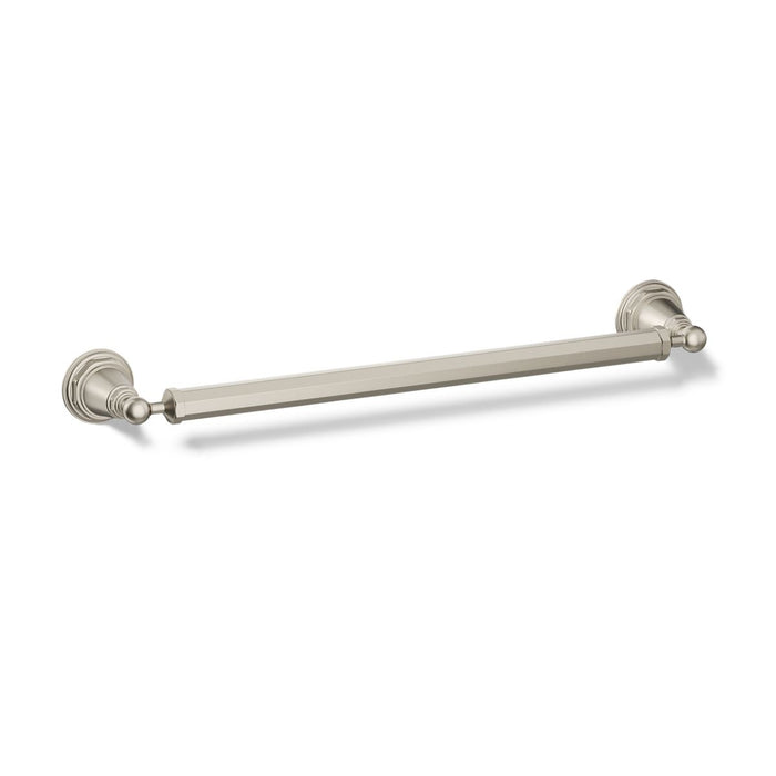 KOHLER K-13108 Pinstripe 18" towel bar, vibrant brushed nickel - view 3