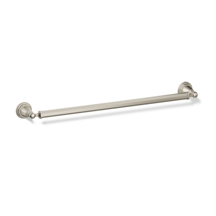 KOHLER K-13109 Pinstripe 24" towel bar, vibrant brushed nickel - view 3