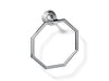 KOHLER K-13112 Pinstripe Towel ring, polished chrome