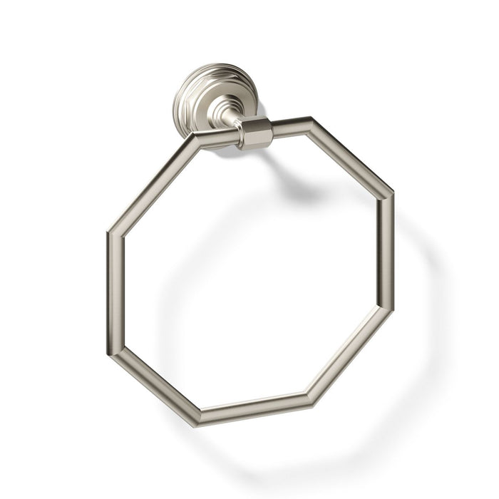 KOHLER K-13112 Pinstripe Towel ring, vibrant brushed nickel - view 3