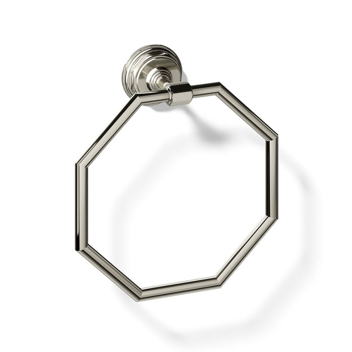 KOHLER K-13112 Pinstripe Towel ring, vibrant polished nickel - view 3