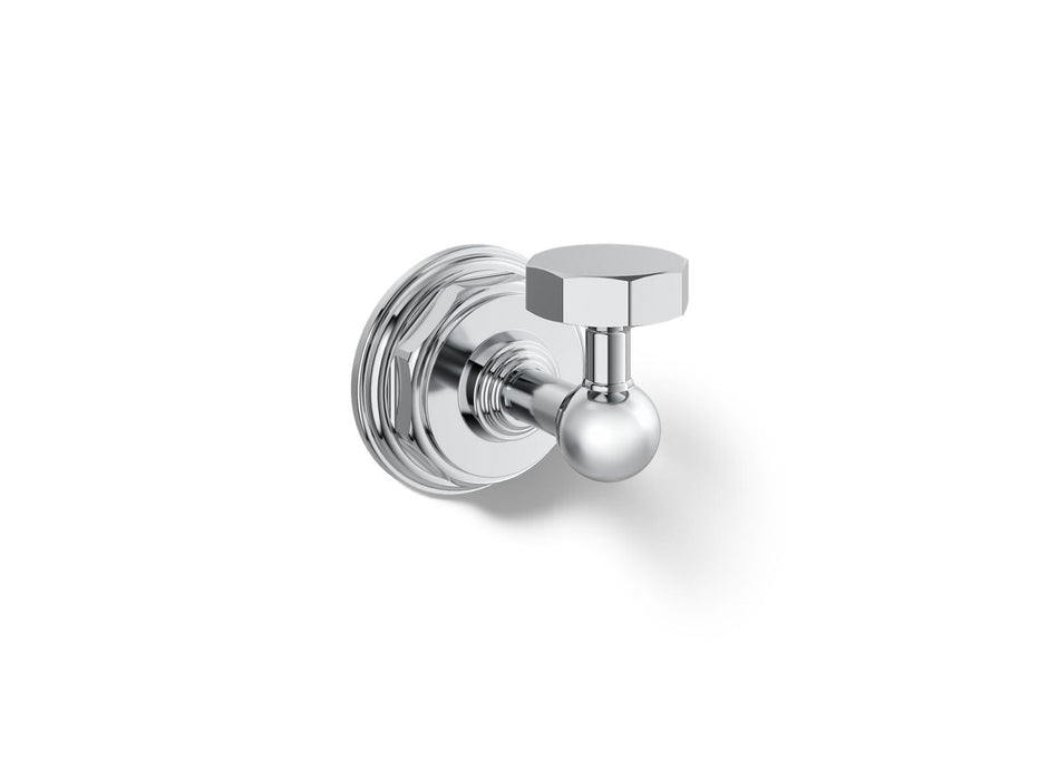 KOHLER K-13113 Pinstripe Robe hook, polished chrome