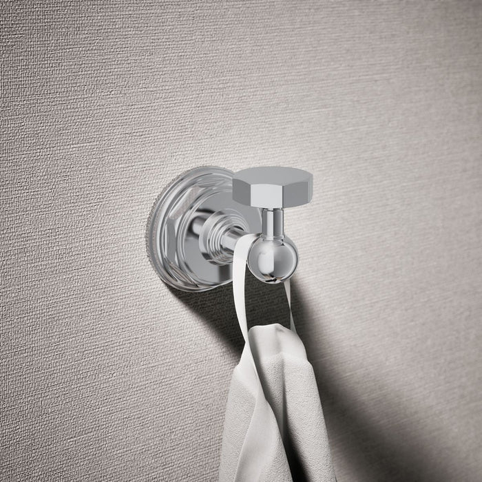 KOHLER K-13113 Pinstripe Robe hook, polished chrome - view 3