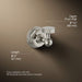 KOHLER K-13113 Pinstripe Robe hook, vibrant polished nickel - view 2
