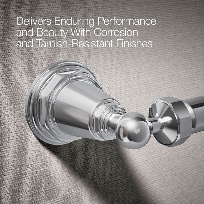 KOHLER K-13114 Pinstripe Toilet paper holder, polished chrome - view 5