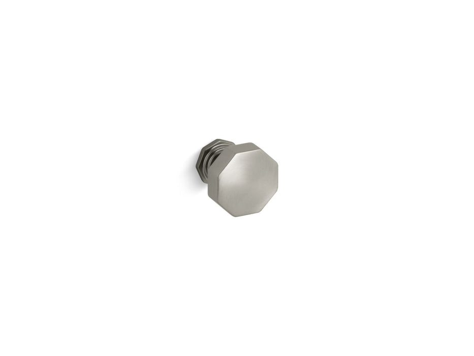 KOHLER K-13126 Pinstripe Cabinet knob, vibrant brushed nickel