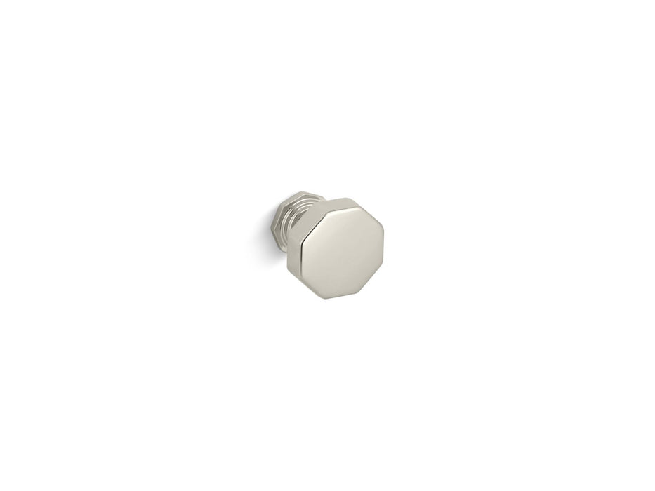 KOHLER K-13126 Pinstripe Cabinet knob, vibrant polished nickel