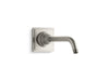 KOHLER K-13136 Pinstripe Shower arm and flange, vibrant brushed nickel