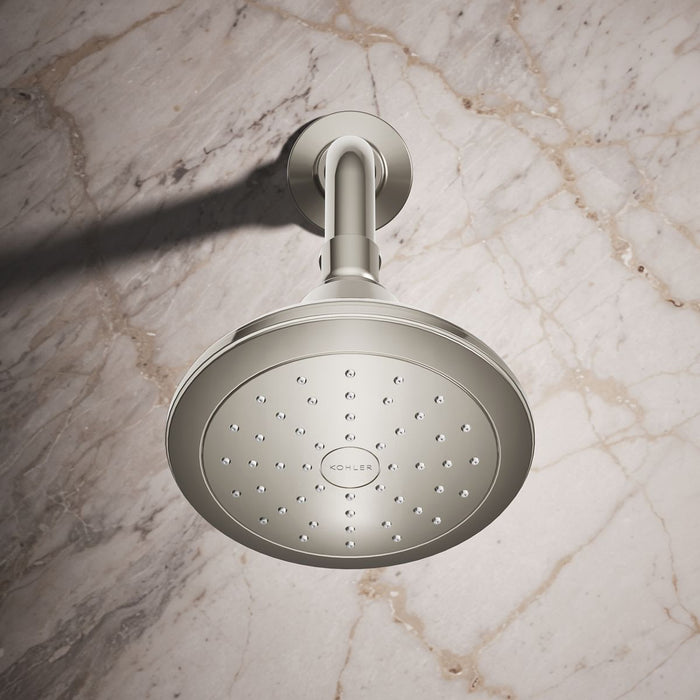 KOHLER K-13137 Pinstripe Single-function Showerhead, 2.5 GPM, vibrant polished nickel - view 3