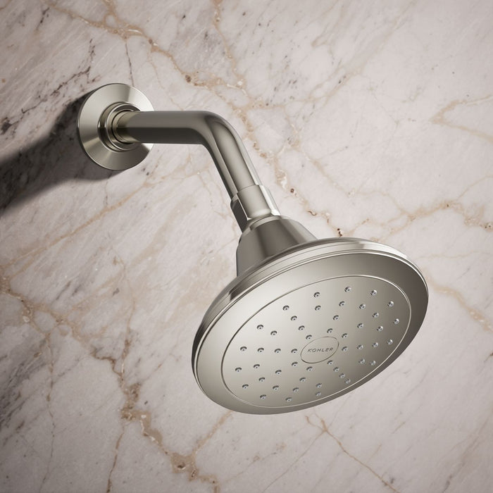 KOHLER K-13137 Pinstripe Single-function Showerhead, 2.5 GPM, vibrant polished nickel - view 5