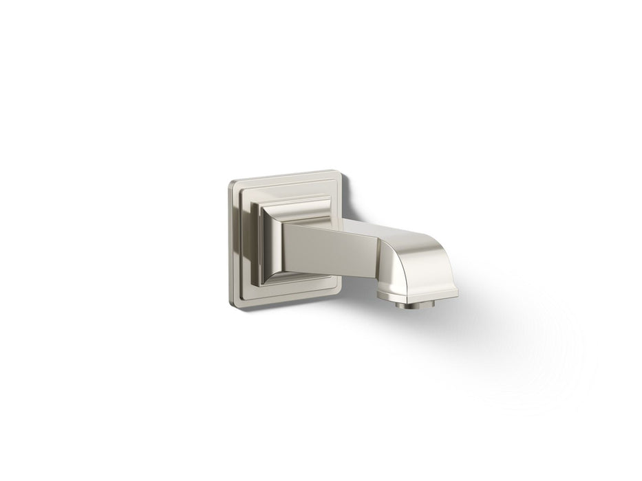 KOHLER K-13139-A Pinstripe Pure Wall-mount bath spout, vibrant polished nickel