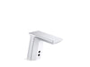 KOHLER K-13466-SATA Geometric Touchless single-hole lavatory faucet with Insight sensor technology and temperature mixer,...