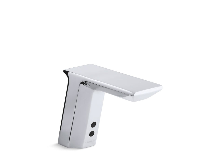 KOHLER K-13469 Geometric Touchless single-hole lavatory faucet with Insight sensor technology, AC-powered, 0.5 gpm,...