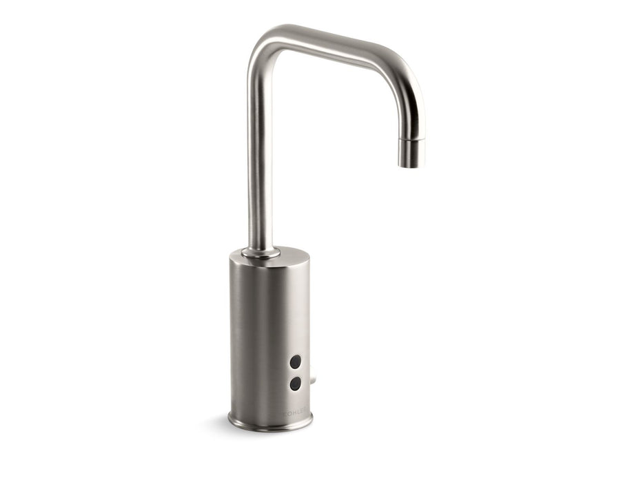 KOHLER K-13472 Gooseneck Touchless single-hole lavatory faucet with Insight sensor technology and temperature mixer,...